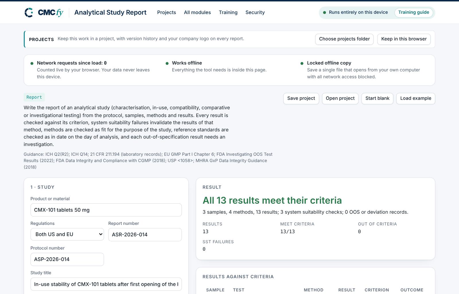 Analytical Study Report