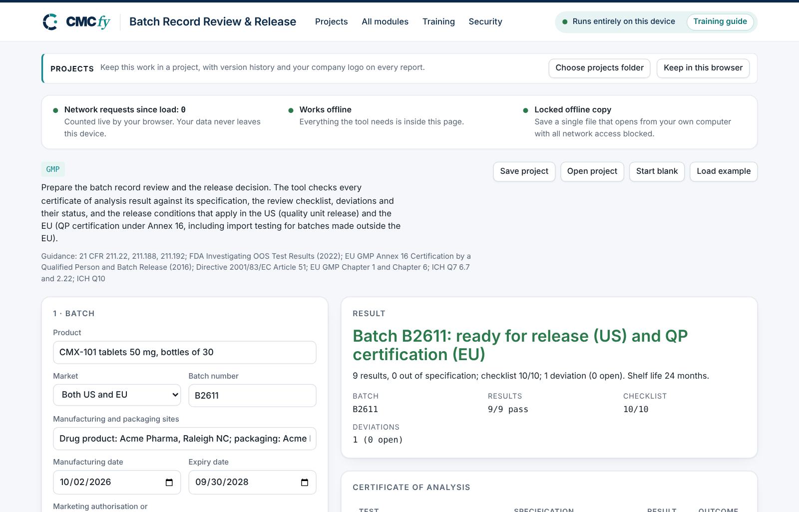 Batch Record Review & Release