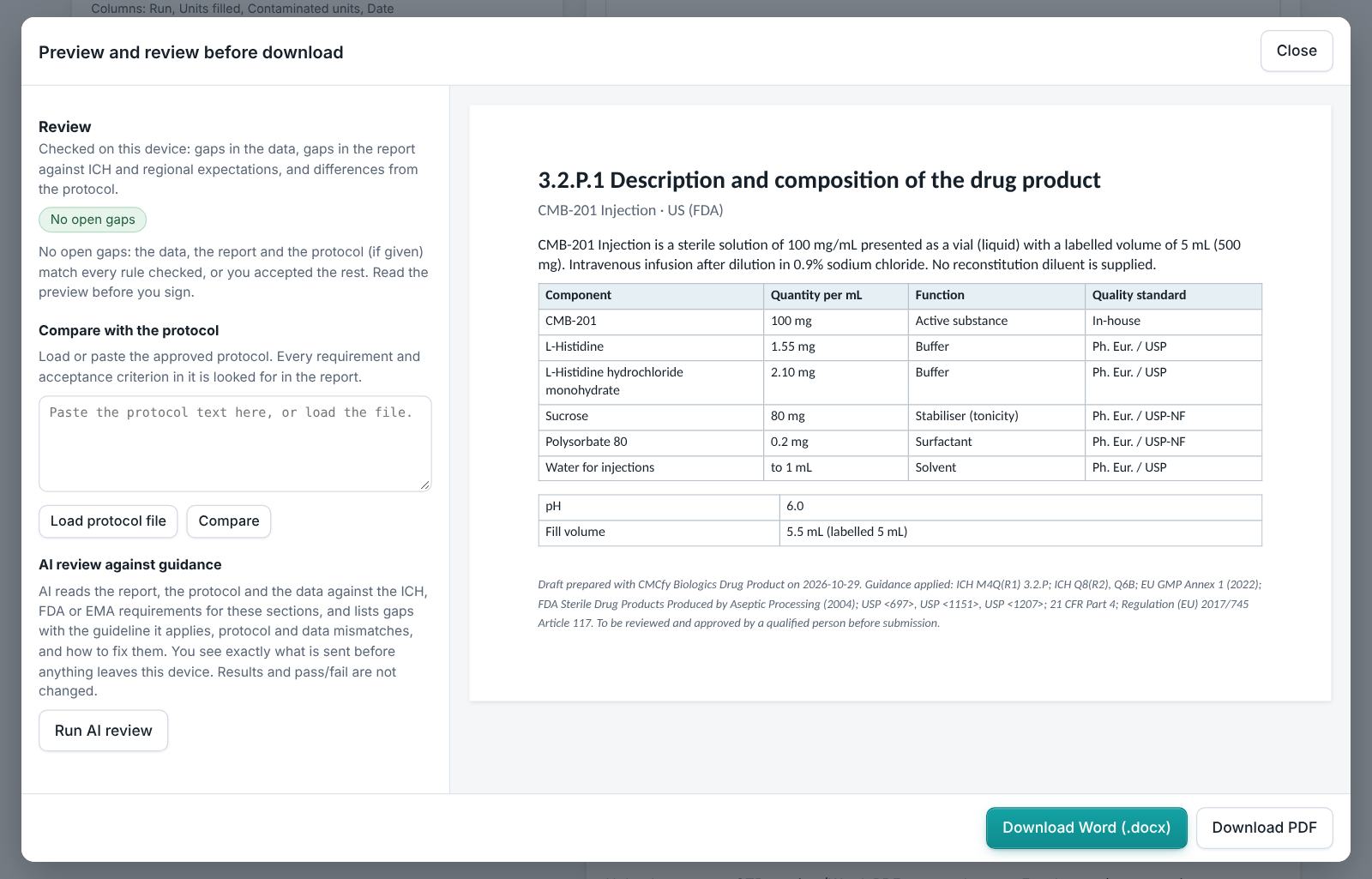 Biologics Drug Product Writer