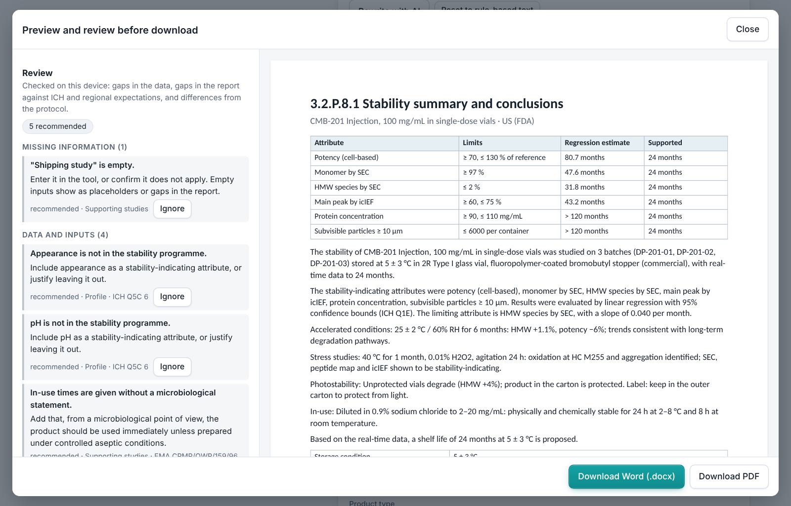 Biologics Stability Studio