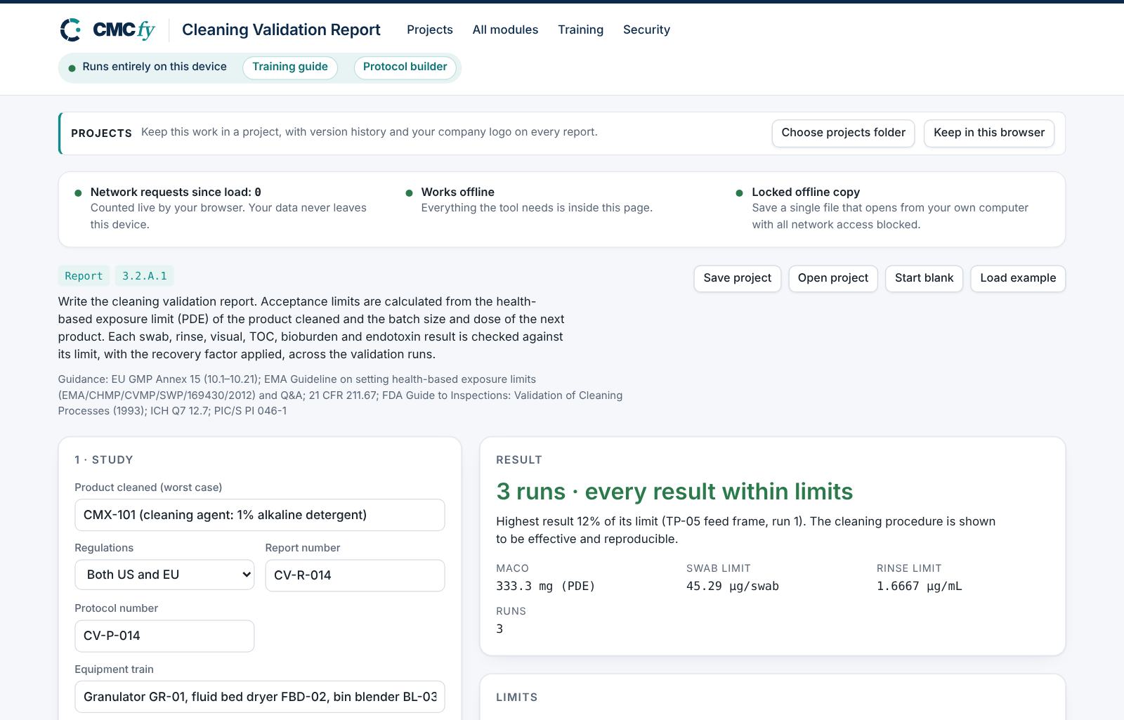 Cleaning Validation Report