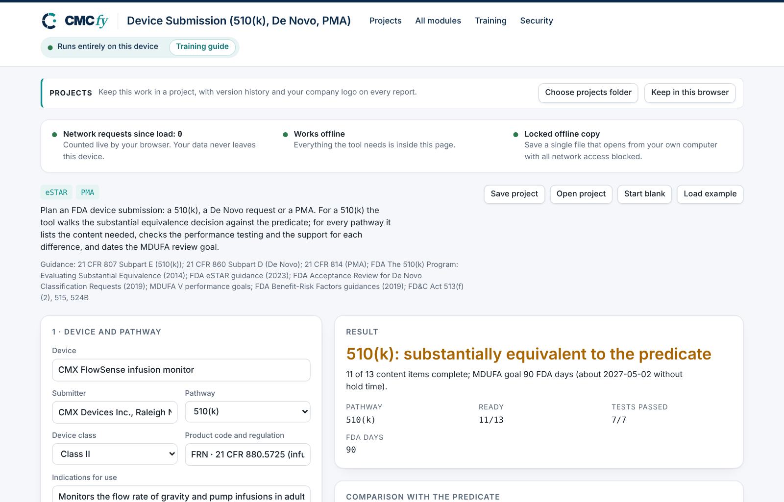 Device Submission (510(k), De Novo, PMA)