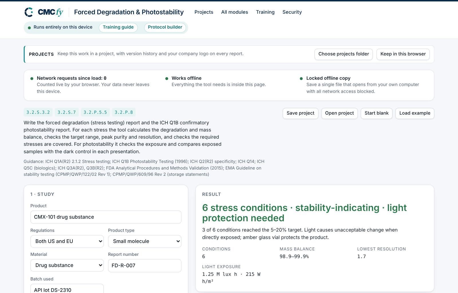 Forced Degradation & Photostability