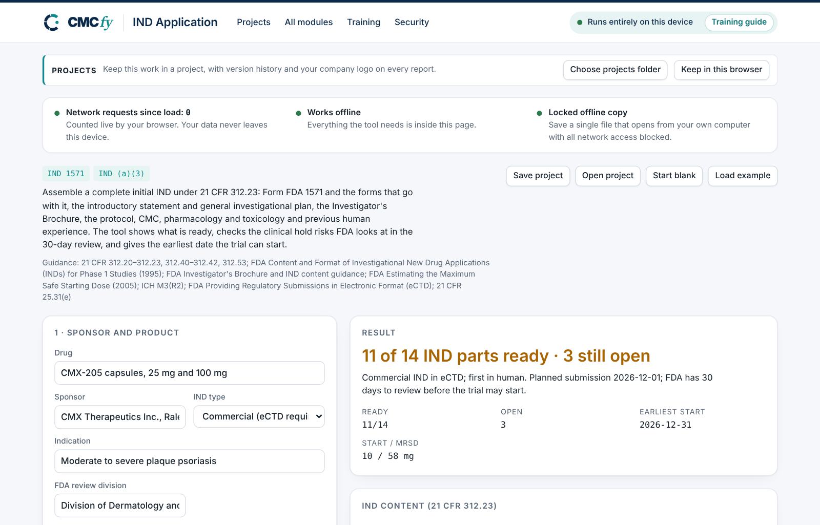 IND Application