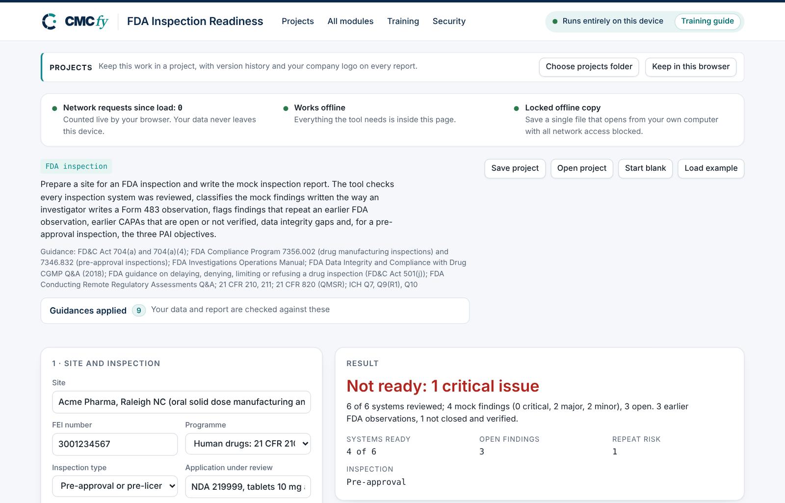FDA Inspection Readiness