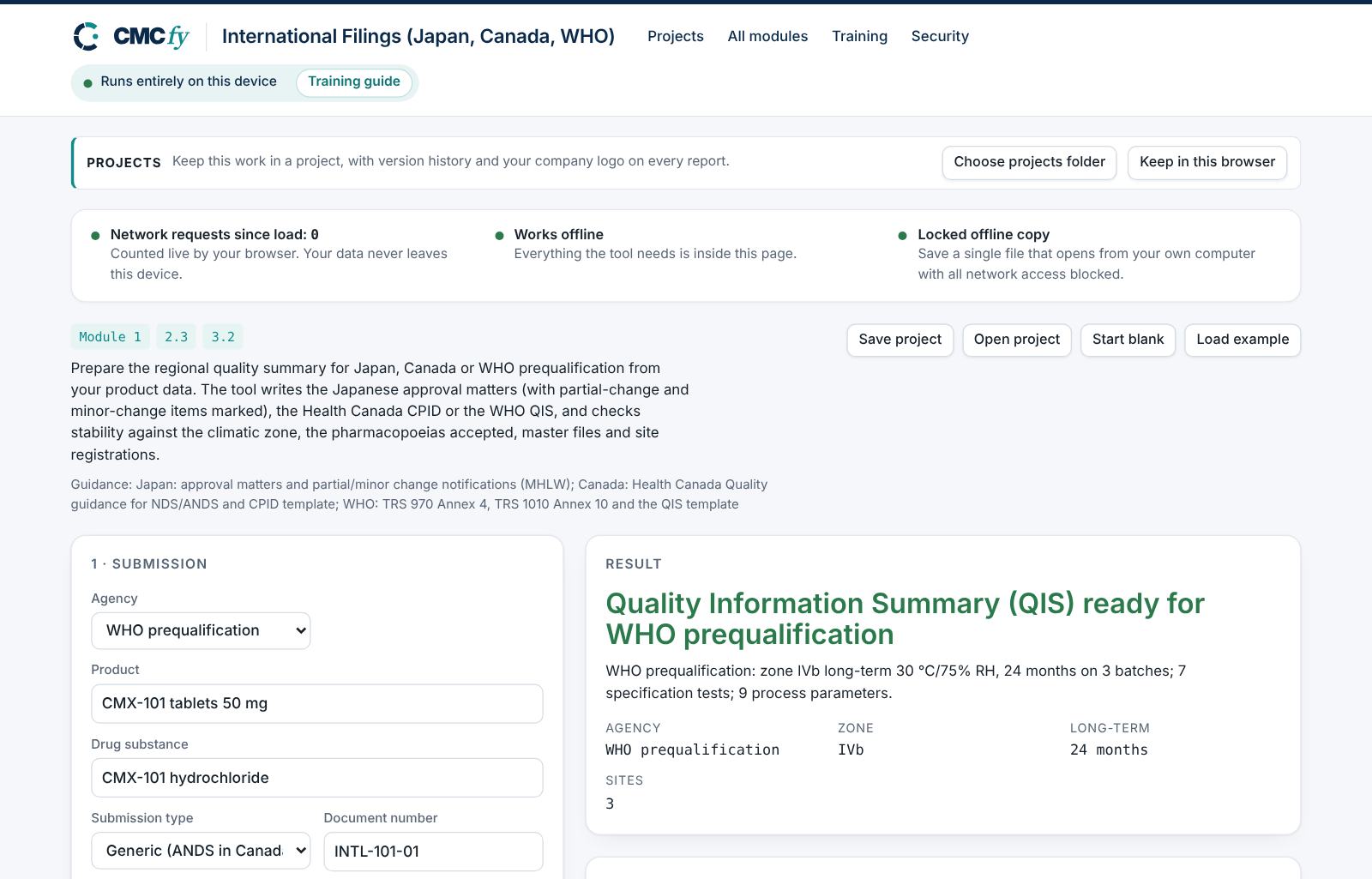 International Filings (Japan, Canada, WHO)