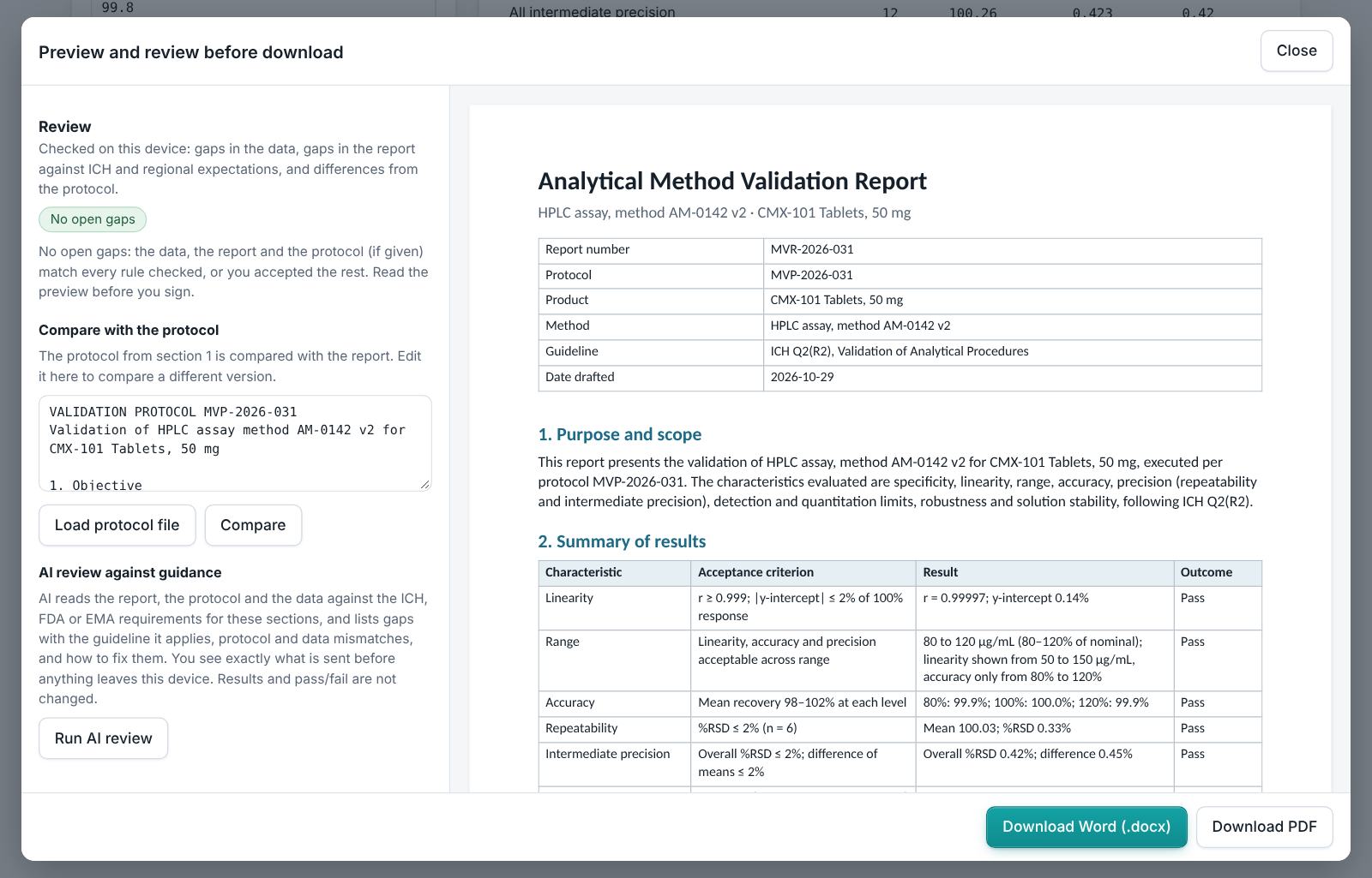 Method Validation Studio