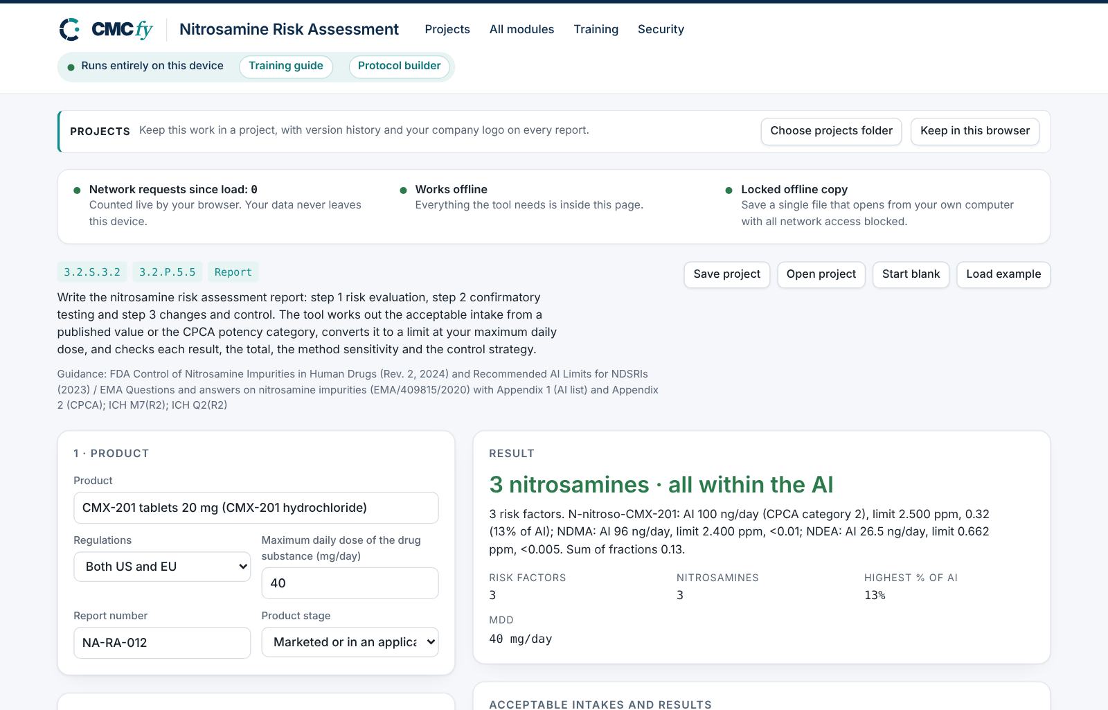 Nitrosamine Risk Assessment
