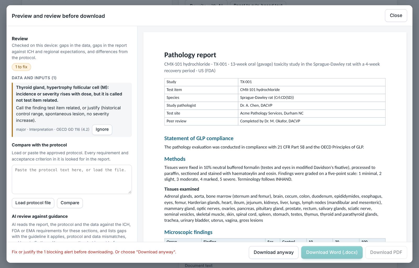 Pathology Report