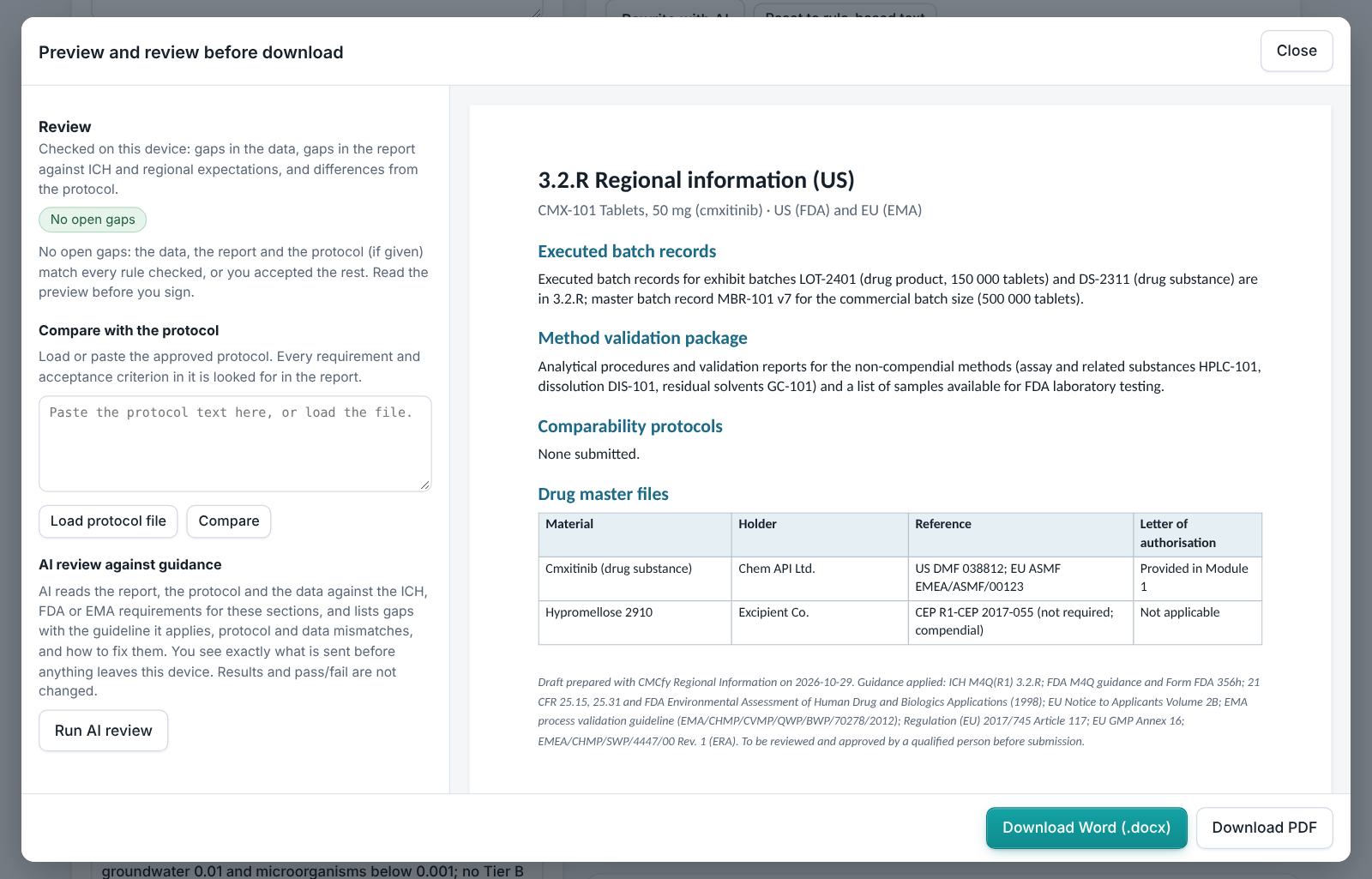 Regional Information (3.2.R and Module 1)