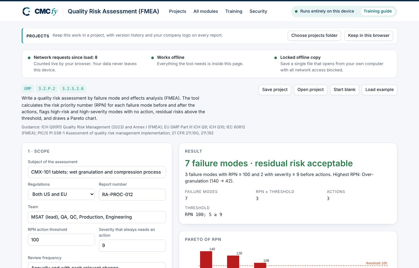 Quality Risk Assessment (FMEA)