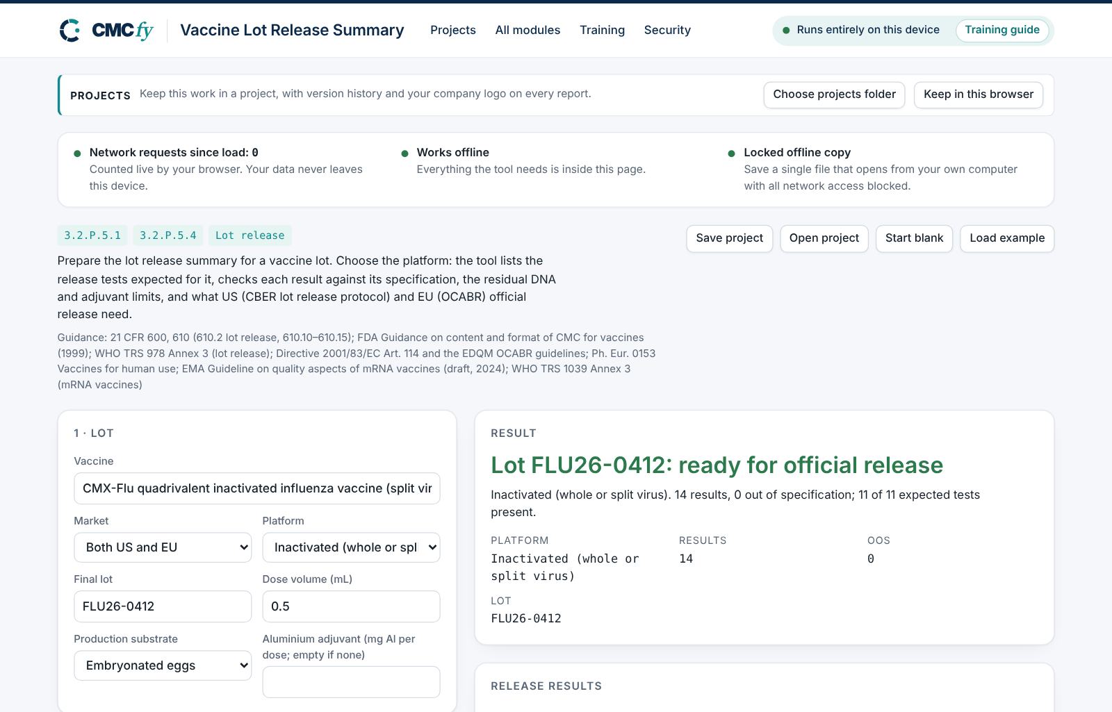 Vaccine Lot Release Summary