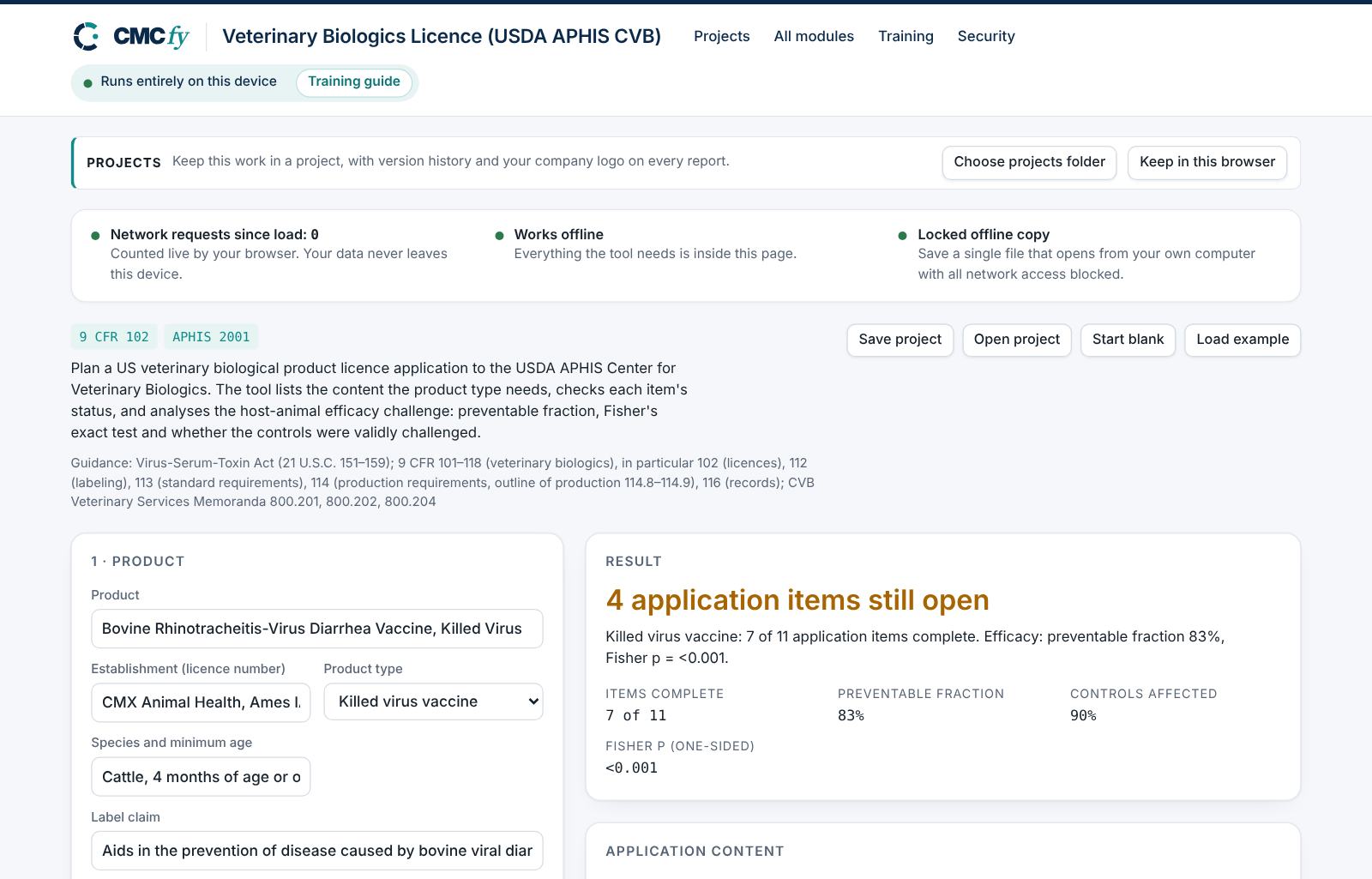 Veterinary Biologics Licence